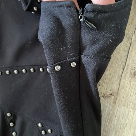 ROCK & REPUBLIC large black studded dress - Picture 4 of 5